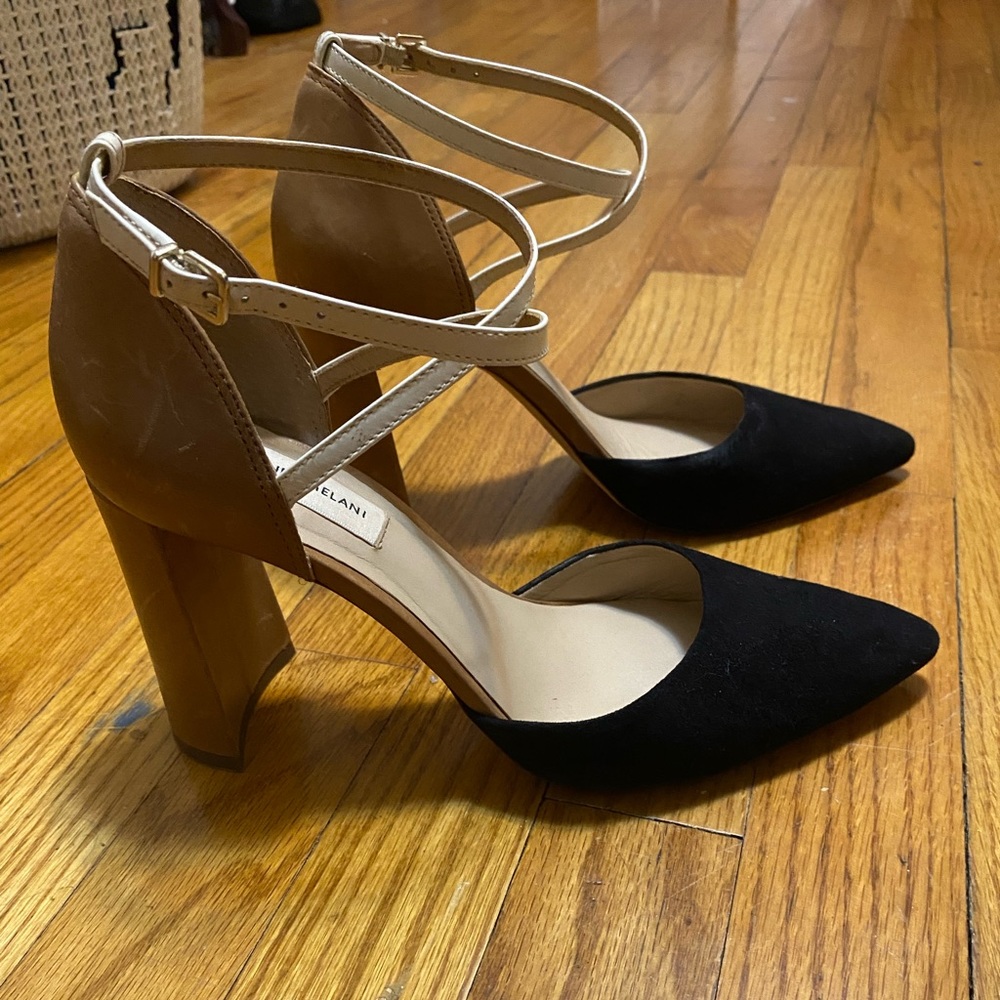 Antonio Melani- multi tone, strap, thick heel
